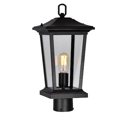 Cwi Lighting Leawood 1 Light Black Outdoor Lantern Head 0413PT8-1-101